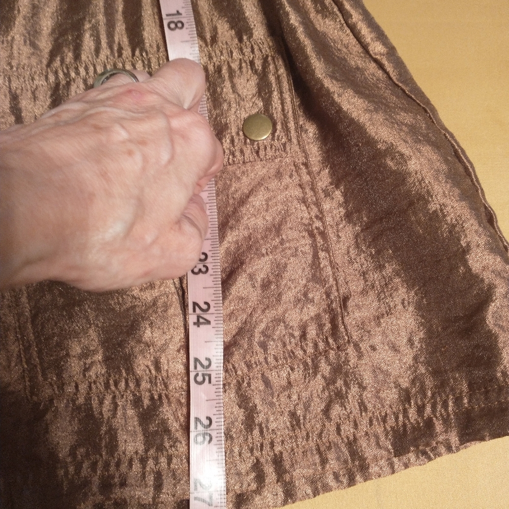 Ruby Rd Women's Metallic Bronze Jacket - Picture 13 of 13